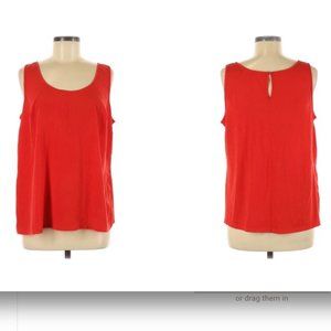 Lane Bryant Red Flowy Tanktop 26/28